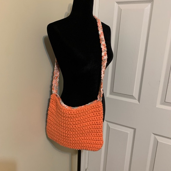 Crossbody Bag Crocheted Handmade - Picture 7 of 16